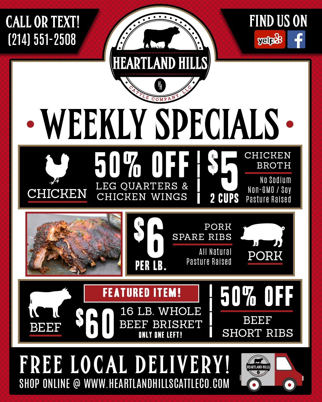 Heartland Hills Cattle Co. Weekly Sale flyer