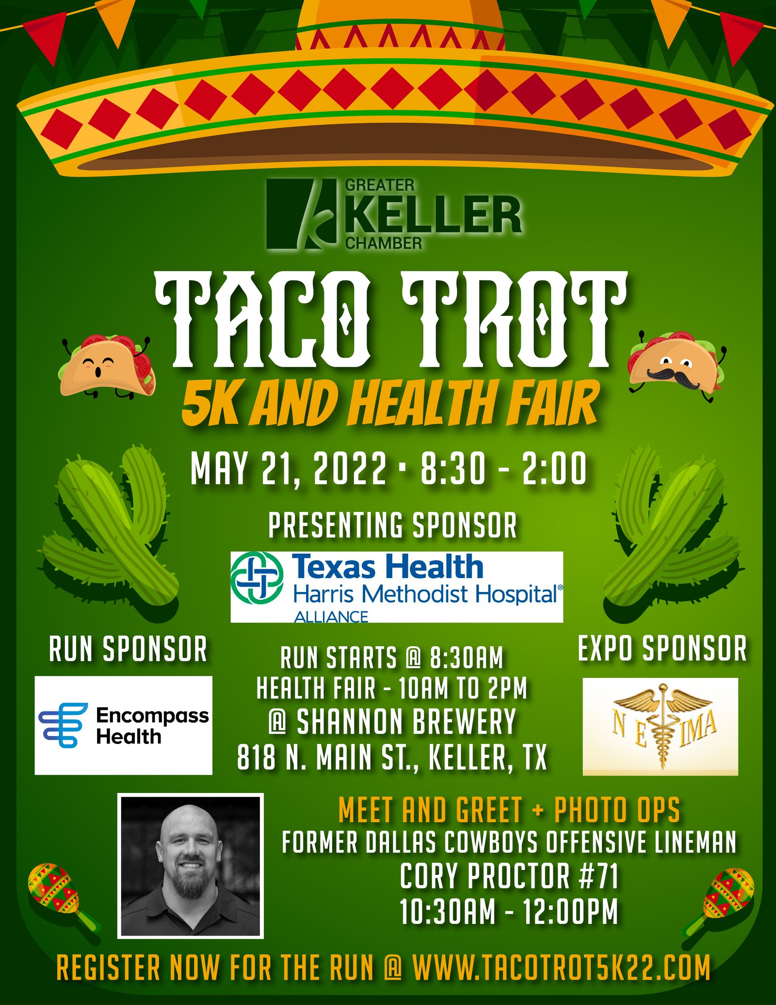 Greater Keller Chamber of Commerce Taco Trot promotion