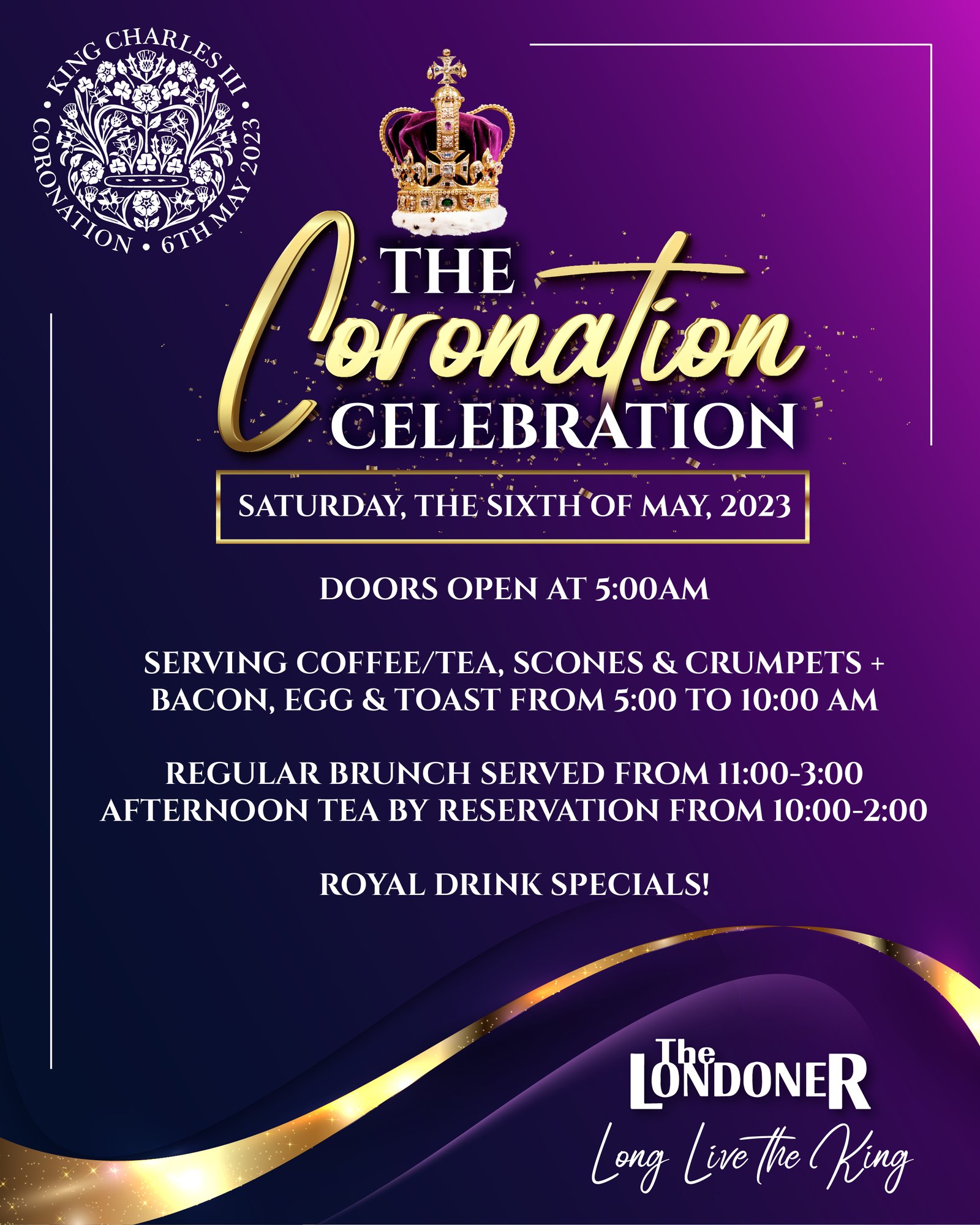Coronation Celebration promotion
