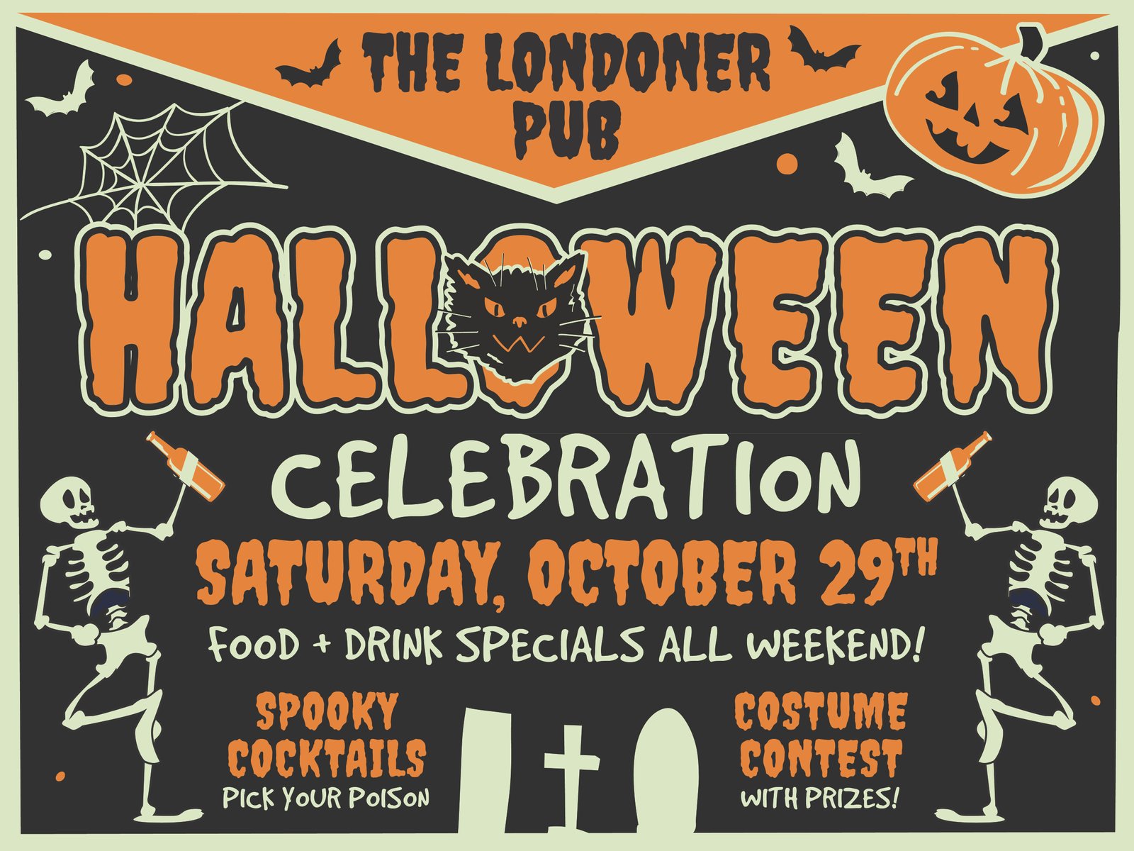 The Londoner Pub Halloween 2022 promotion