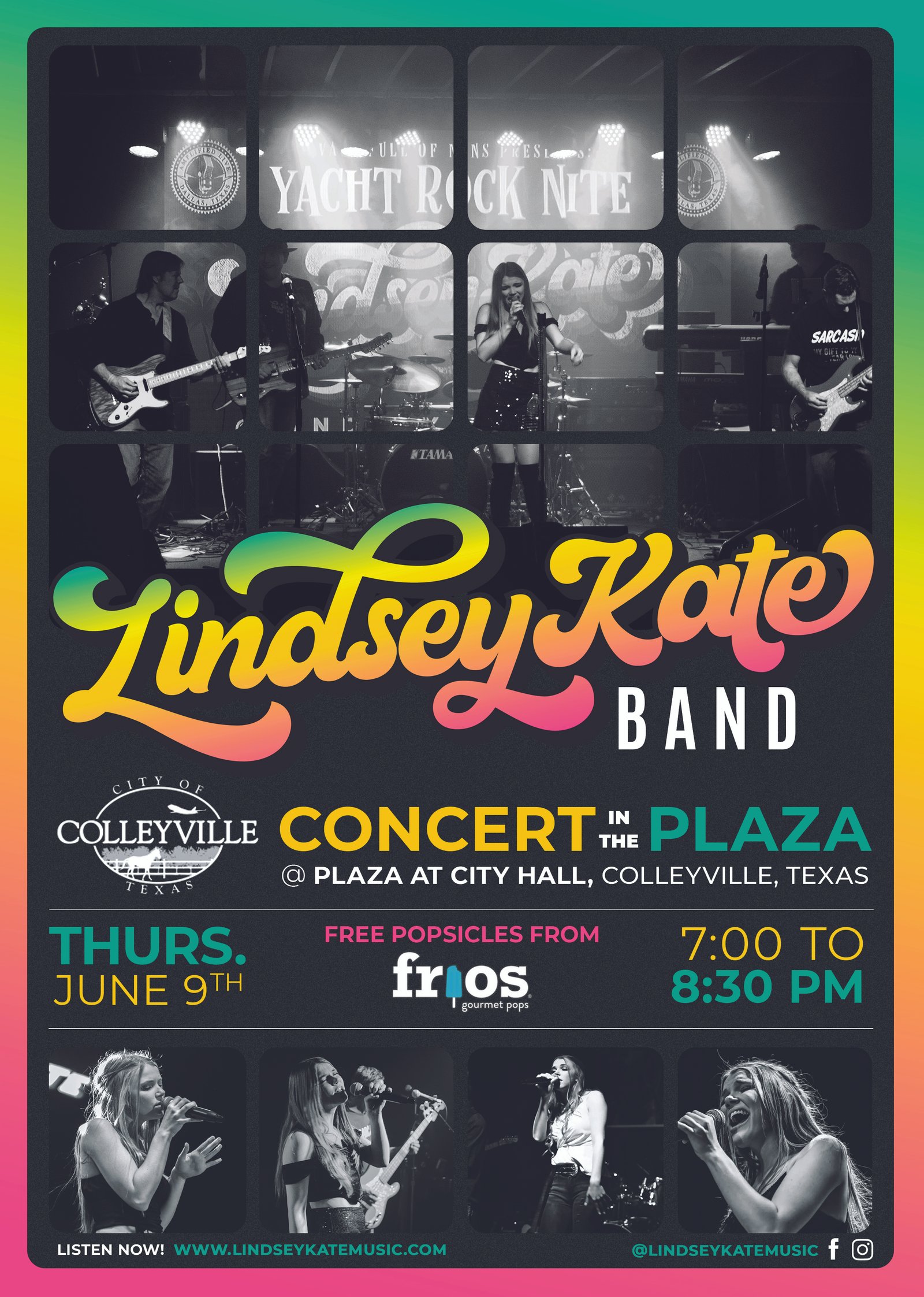 Lindsey Kate Band concert promotional flyer