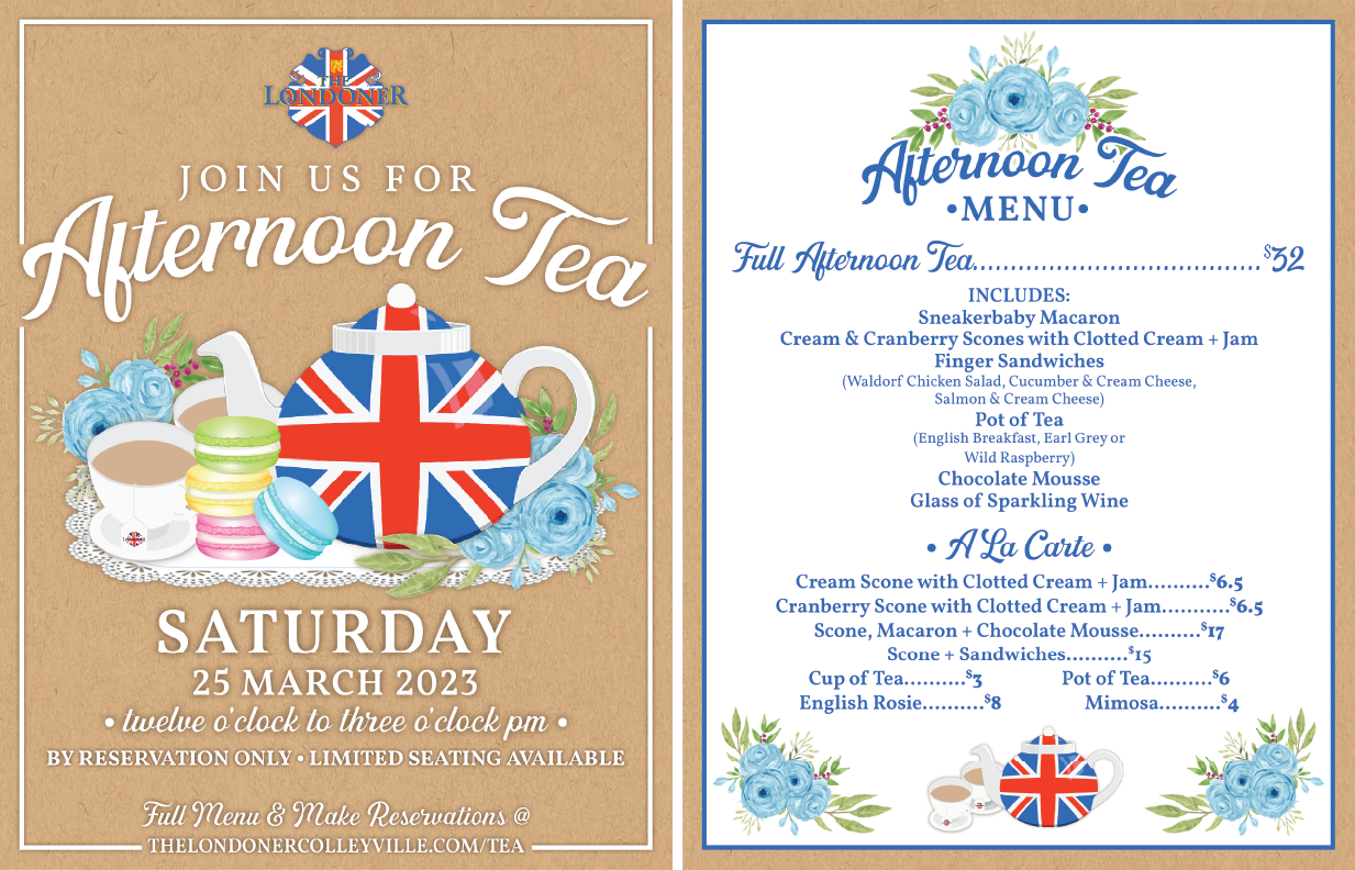The Londoner Pub Afternoon Tea promotion